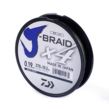 Шнур Daiwa J-Braid X4E 0.19mm-270m Dark Green (12741-119): Тип Шнур