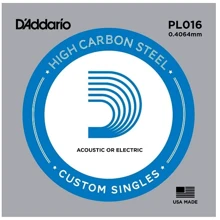 Струна для гитар Струна D`ADDARIO PL016 Plain Steel 016: Тип Струна