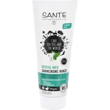 Sante Dental Care Mint БИО-Паста зубная травяная мята без фтора 75 ml: Назначение От зубного налета, Свежесть дыхания, Антибактериальное, Очищение