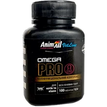 Витамины AnimAll VetLine Omega Cat PRO 5553 для котов и кошек 100 таблеток по 0.5 г (139894): Вид Таблетки