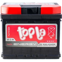 Topla 6СТ-45 АзЕ Energy (TST-E45-1): Ємність, Ач 45