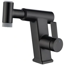 Смеситель для раковины Lefton Pull-Out Faucet with Temperature Display & LED Light - BF2207 Matt Black: Назначение Для раковины