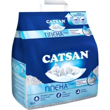 Наполнитель туалетов для кошек Catsan Hygiene plus 5.1 кг (10 л) (: Вид Кварцевый
