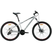 Велосипед Leon XC 100 AM DD 27.5" 16.5" серый с черным и красным 2024 (OPS-LN-27.5-175): Материал рамы Алюминий
