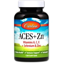 Carlson Labs Aces + Zn 120 Soft Gels Витамины А, С, Е плюс цинк: Тип Комплексные