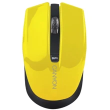 Мишка Canyon CNS-CMSW5Y Yellow: інтерфейс підключення Wireless, USB