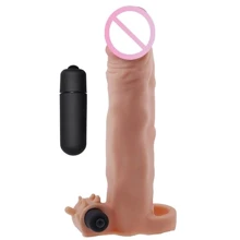 Насадка на член LYBAILE Pleasure X-Tender Vibrating Penis Sleeve Add 2" Flesh 3: Для кого Для мужчин