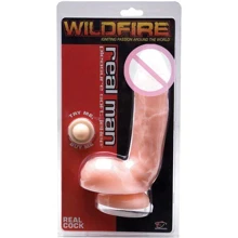 Фаллоимитатор Wildfire Real Man Jel-Lee Real Cock, 21.5x5 см: Назначение Вагинальные