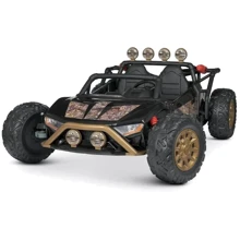 Дитячий двомісний електромобіль Bambi Racer Баггі, чорний камуфляж (JJS3168EBLR-18(24V)): Вид багги