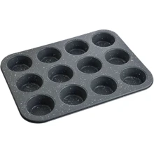 Форма для випікання мафінів Bergner Orion BG-37045-GY 12 шт (00000025188): Кришка Нет