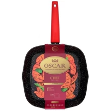 Сковорода гриль OSCAR Chef 28 см (OSR-8101-28): Тип сковороды Гриль