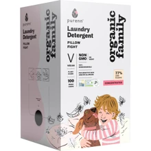 Натуральное жидкое средство-концентрат Purenn Organic Family Pillow Flight для стирки цветных и белых вещей для чувствительной кожи, склонной к аллергии, неароматизированное 3 л 100 циклов стирки (475: Вид стирки Автоматическая