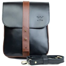 Чоловіча сумка планшет The Wings Mini Bag чорна (TW-Mini-bag-m-black-kon-ksr): Стать Мужской