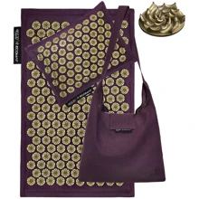 Коврик акупунктурный с подушкой 4FIZJO Eco Mat 68x42 см золотой (4FJ0250): undefined undefined
