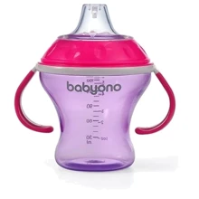 Поилка BabyOno непроливайка с мягким носиком 180 мл 3м+ розовый (1456/02): Производитель BabyOno