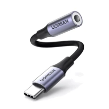 Адаптер Ugreen Adapter AV161 USB-C to jack 3.5mm Black (80154): Колір черный