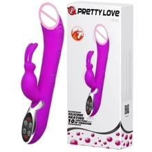 Вибратор с клиторальным стимулятором и функцией нагрева Pretty Love - HOT, BI-014109-1: Для кого Для женщин