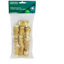 Трубочка Lucky Pet Рулетик №1 м'ясо курки 3-4 см 10шт (551399): Виробник Lucky Pet