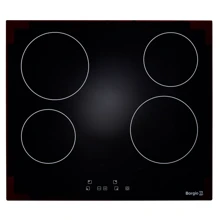 Варильна поверхня електрична Borgio VC640 Black: Розміри для вбудовування 560x490 мм (ШxГ)