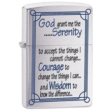 Зажигалка Zippo 200 SERENITY PRAYER BRUSHED CHROME (24355): Производитель Zippo