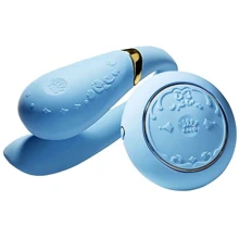 Смартвибратор для пар Zalo — Fanfan set Royal Blue, пульт ДУ: Для кого Для пары
