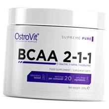 Аминокислота для спорта OstroVit Extra Pure BCAA 200 g Pure: Вкус Без вкуса