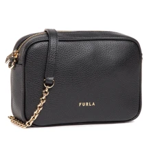 Жіноча сумка крос боді Furla Real Mini Camera Case чорна (WB00243HSF000O6000): Стать жіночий