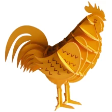Півень Cock Fridolin 3D модель: Вид Флора і фауна