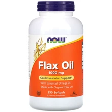 Now Foods Flax Oil with Essential Omega-3's, 1,000 mg, 250 Softgels (NF1772): Тип Лляна олія
