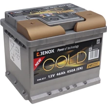 Автомобільний акумулятор JENOX 6СТ-46 Низькостатева Gold: Ємність, Ач 46
