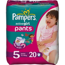 Подгузники-трусики Pampers Active Girl Junior (12-18 кг) Стандарт 20шт (4015400255543): Тип Подгузники-трусики