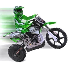 Радиоуправляемая модель Мотоцикл Himoto (1:4) Burstout MX400 Brushed (зеленый) (MX400g): Форма Мотоцикл
