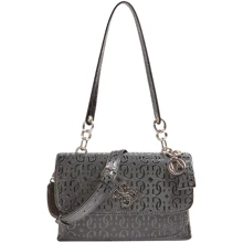 Жіноча сумка через плече Guess Chic Shine Shoulder Bag чорна (HWSG7746200-BLA): Стать жіночий