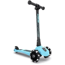 Самокат Scoot&Ride серии Highwaykick-3 со светящимися колесами голубика, 3-6 лет/50кг (SR-96356): Количество колес 3