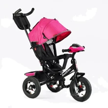 Детский велосипед Best Trike 3-х колесный черно-розовый (3390/33-908): Тип 3х колесный велосипед