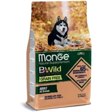 Сухой корм беззерновой Monge Dog Bwild Grain Free для собак с лососем 2.5 кг (70011716): Тип Сухой корм