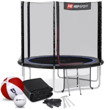 Батут Hop-Sport 8ft black/blue чорно-синій із зовнішньою сіткою 244 см: Виробник Hop-Sport