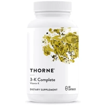 Thorne Research 3-K Complete 60 Caps Витамин К: Тип Витамин K