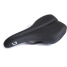 Седло Green Cycle Active Air 199, стальные рейлы, черное (SAD-57-17): Анатомическая выемка Есть