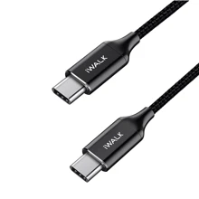 Кабель iWALK Cable USB-C to USB-C 1.8m Black (CSB009) Кабель iWALK Cable USB-C to USB-C 1.8m Black (CSB009)