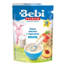 Каша молочная Bebi Premium Овсяная с персиком 200 г: Тип Каши молочные