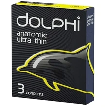 Презервативи DOLPHI Анатомічні надтонкі 3 шт: Тип Ультратонкі