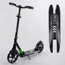 Самокат алюминиевый Best Scooter зеленый (93427): Количество колес 2