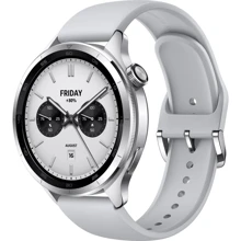Смарт-годинник Xiaomi Watch S4 Silver (UA): Дисплей 1.43" AMOLED (466x466) / 326 PPI