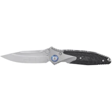 Нож Microtech Socom Bravo Mini S/E Titanium Bead Blast Standart Blue CF (1409.03.86): Тип ножа Складной