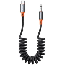 Кабель Mcdodo Digital Audio Coiled Cable AUX USB-C to 3.5mm 1.8m Black: Тип USB-C - Mini-jack 3.5mm M