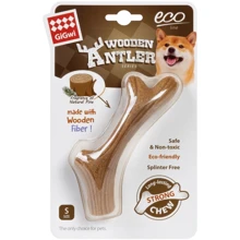Іграшка для собак Рог жувальний GiGwi Wooden Antler дерево полімер S (2340): Виробник GiGwi