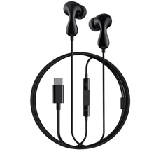 Наушники Baseus Encok CZ20 USB-C Black (A00171400113-00): Тип конструкции вакуумные