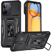 Чохол для телефона Mobile Case Camshield Army Ring Black для Xiaomi Redmi 13C / Poco C65: Сумісність Xiaomi Redmi 13C / Poco C65