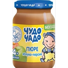 Пюре Чудо-чадо Персик-яблоко без сахара 170 г (4820016254749): Вид Фруктовое